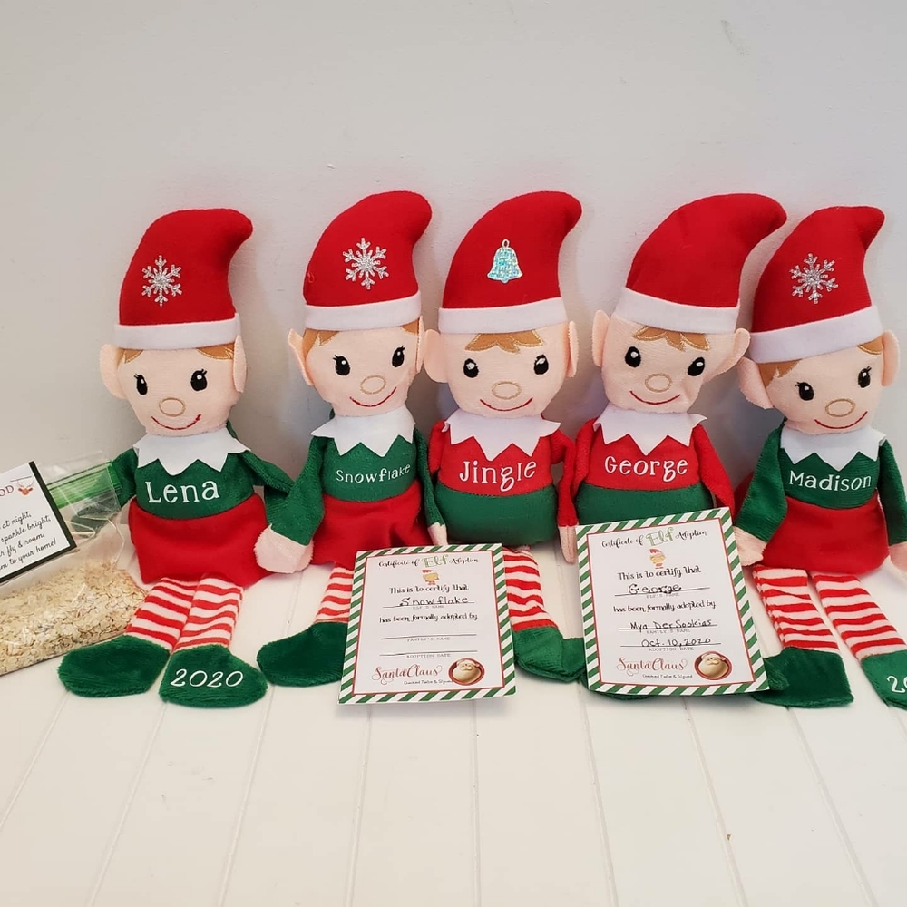 Personalized Christmas Elf Plushes